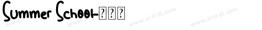 Summer School字体转换